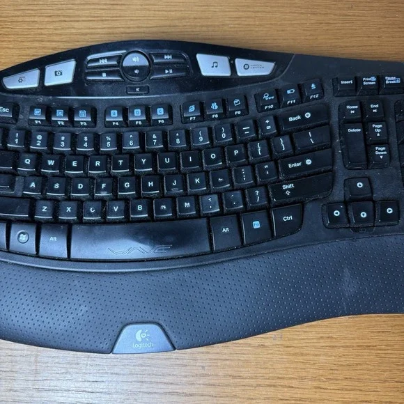 Logitech K350 Comfort Wave Wireless Keyboard NO USB Dongle
